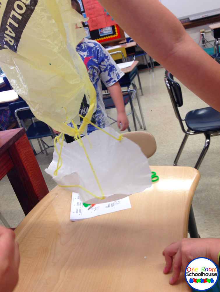 Parachute STEM Challenge One Room Schoolhouse