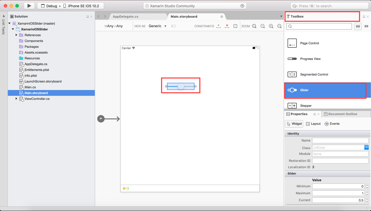 Xamarin Monkeys Create an Slider in Xamarin iOS