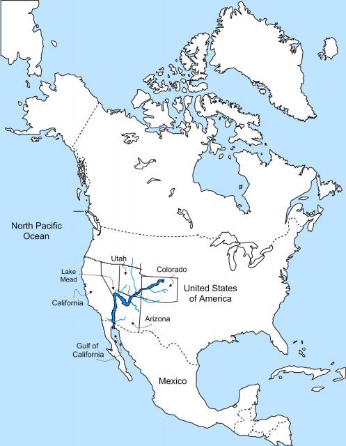 Карта рек северной америки на русском. Река Колорадо на карте Северной Америки. Река Колорадо на контурной карте Северной Америки. Плато Колорадо на карте Северной Америки. Река Колорадо на контурной карте.