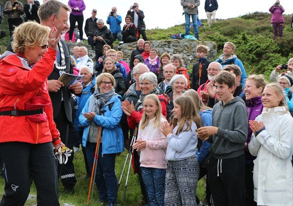 Queen Sonja of Norway attended the 950th anniversary of the Ancient Diocese of Bergen on the island of Selja