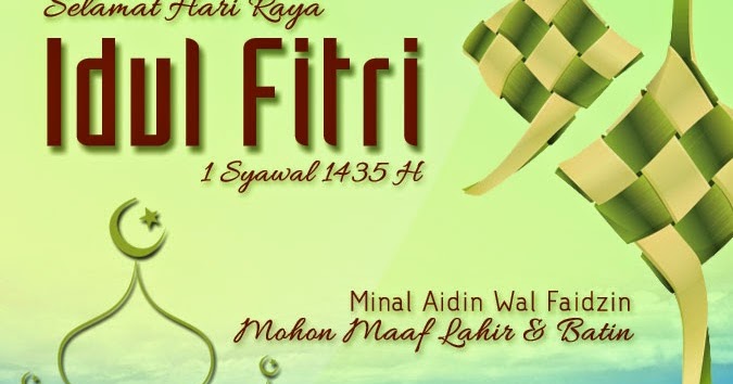 GAMBAR KARTU UCAPAN SELAMAT HARI RAYA IDUL FITRI 1435 H