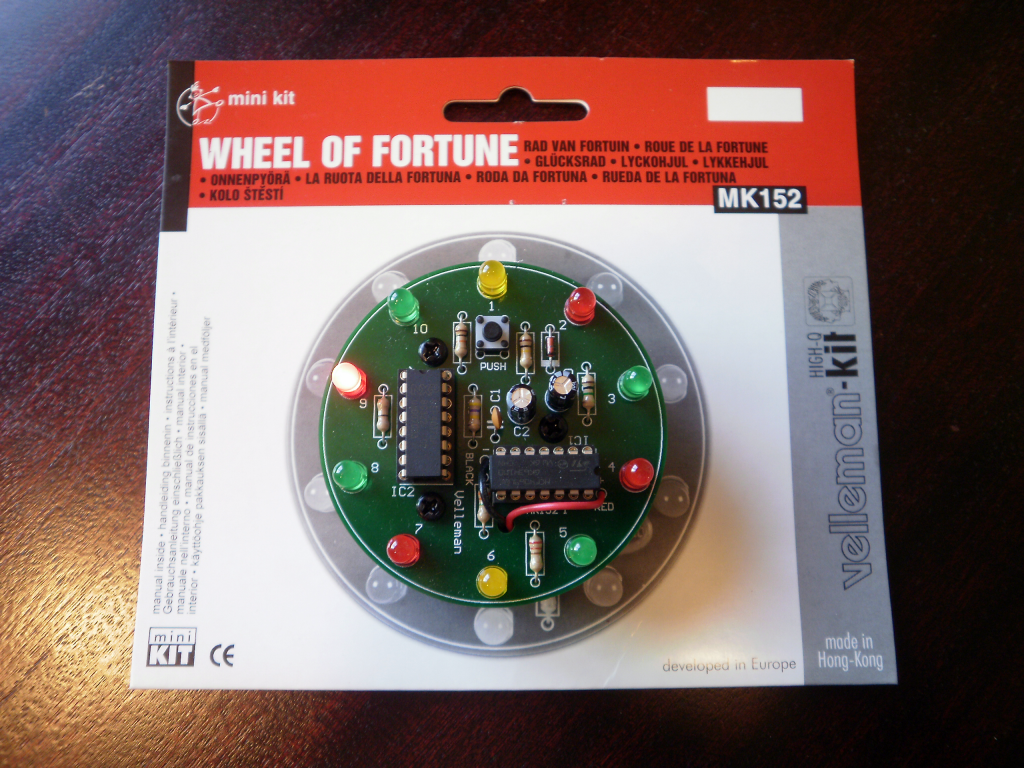 Bloguetrónica Kit Velleman MK152 Roda da Fortuna