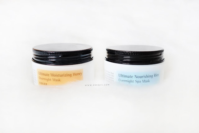 Cosrx Ultimate Moisturizing Honey Overnight Mask, Cosrx Ultimate Nourishing Rice Overnight Spa Mask S$17.50