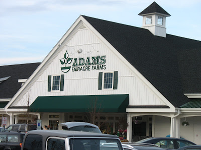 Parking lot view of Adams Fairacre Farms on Route 9 in Wappinger Falls, NY