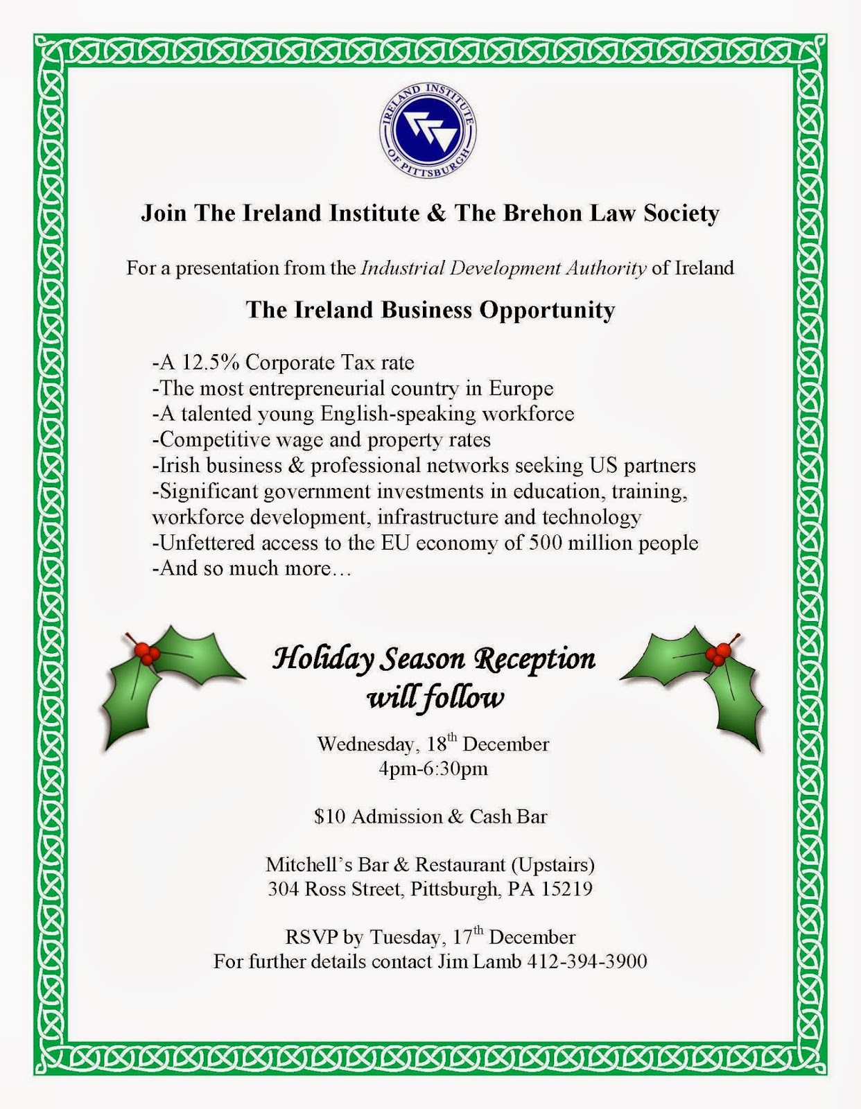 GlobalPittsburghNEWS New Pittsburgh Irish Business Network Formed by