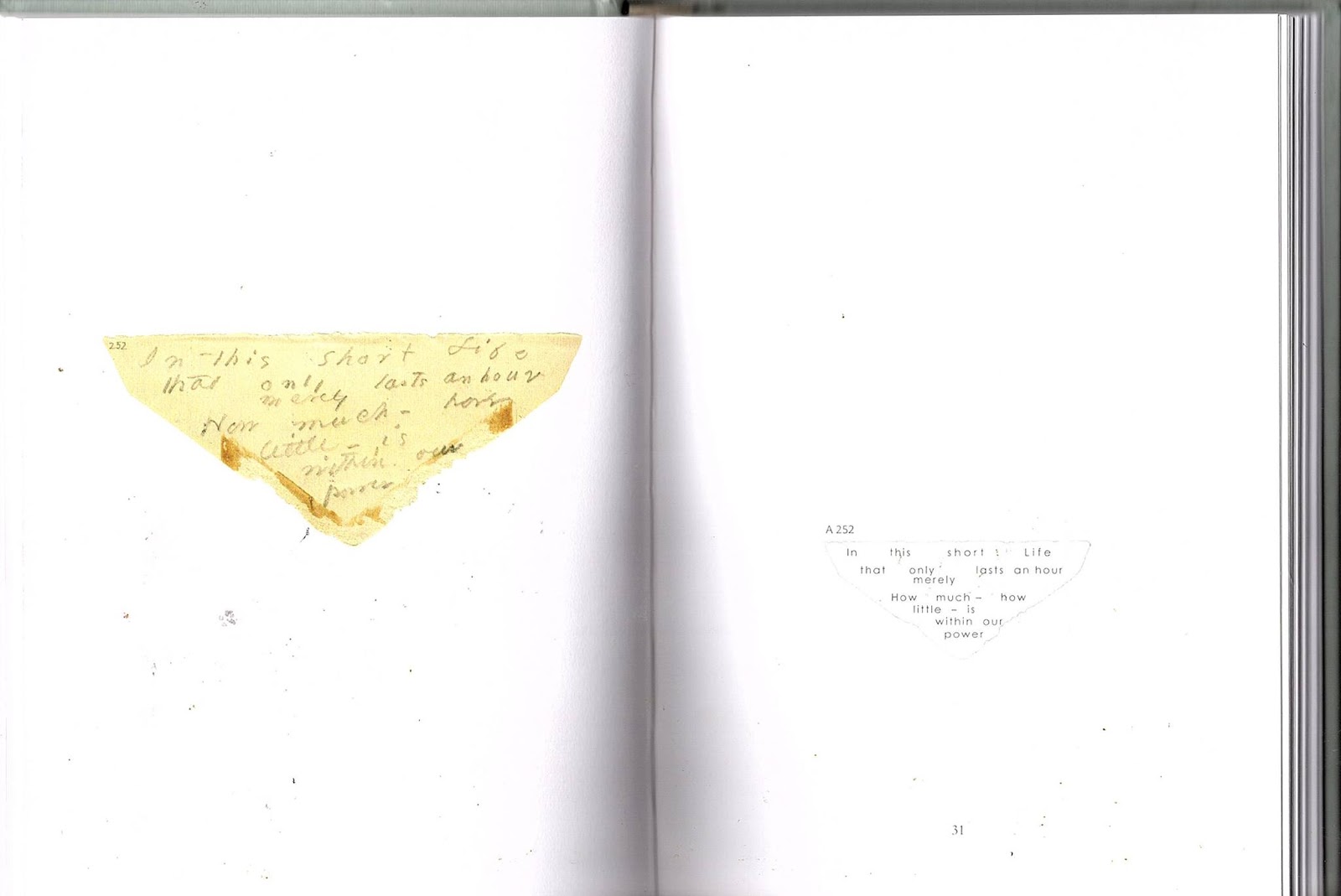 Galatea Resurrects 2017 (A Poetry Engagement) ENVELOPE POEMS by EMILY DICKINSON