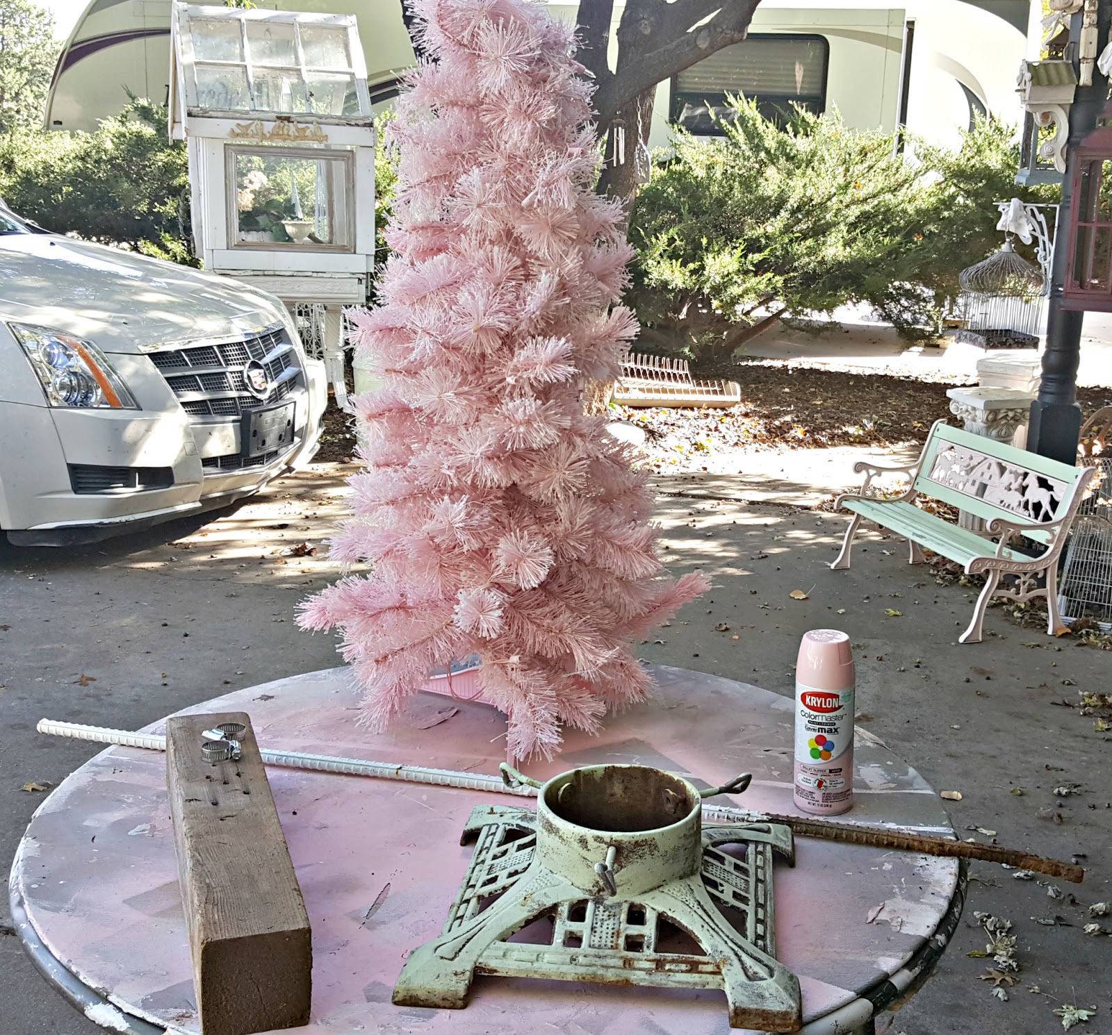 Penny's Vintage Home Let's Make an Upside Down Christmas Tree