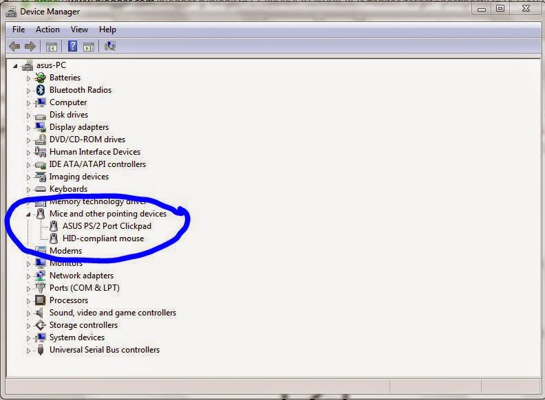 Blog Tutorial's Cara memperbaiki Touchpad pada Laptop yang tidak berfungsi