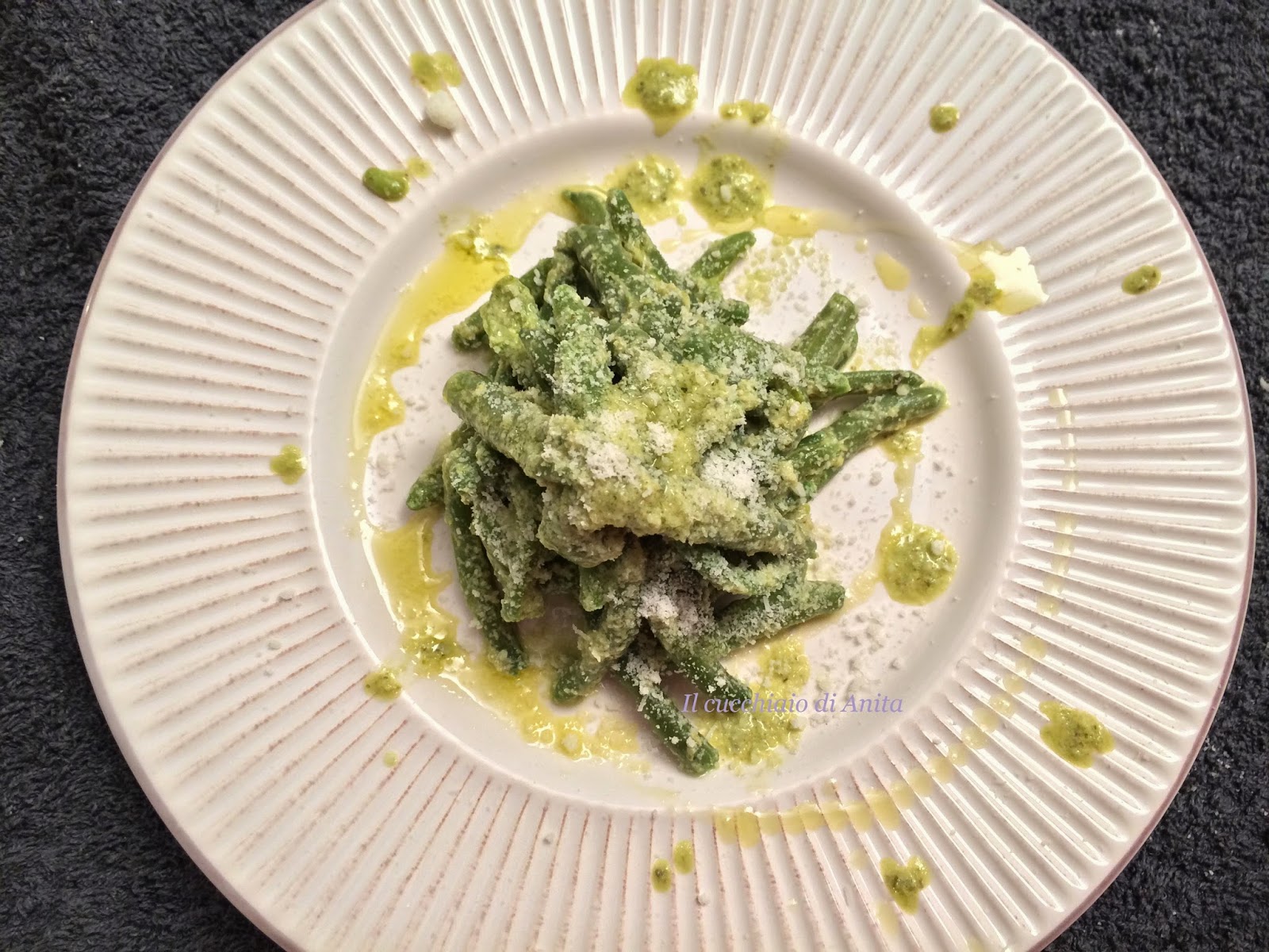 fagiolini al pesto