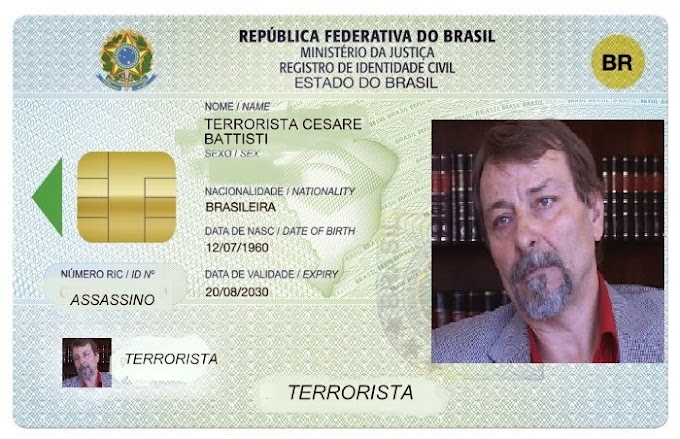 CESARE BATTISTI O TERRORISTA INTERNACIONAL, AGORA É CIDADÃO BRASILEIRO!!!