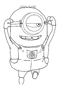 Despicable Me and Minions free printable coloring pages. Minion.