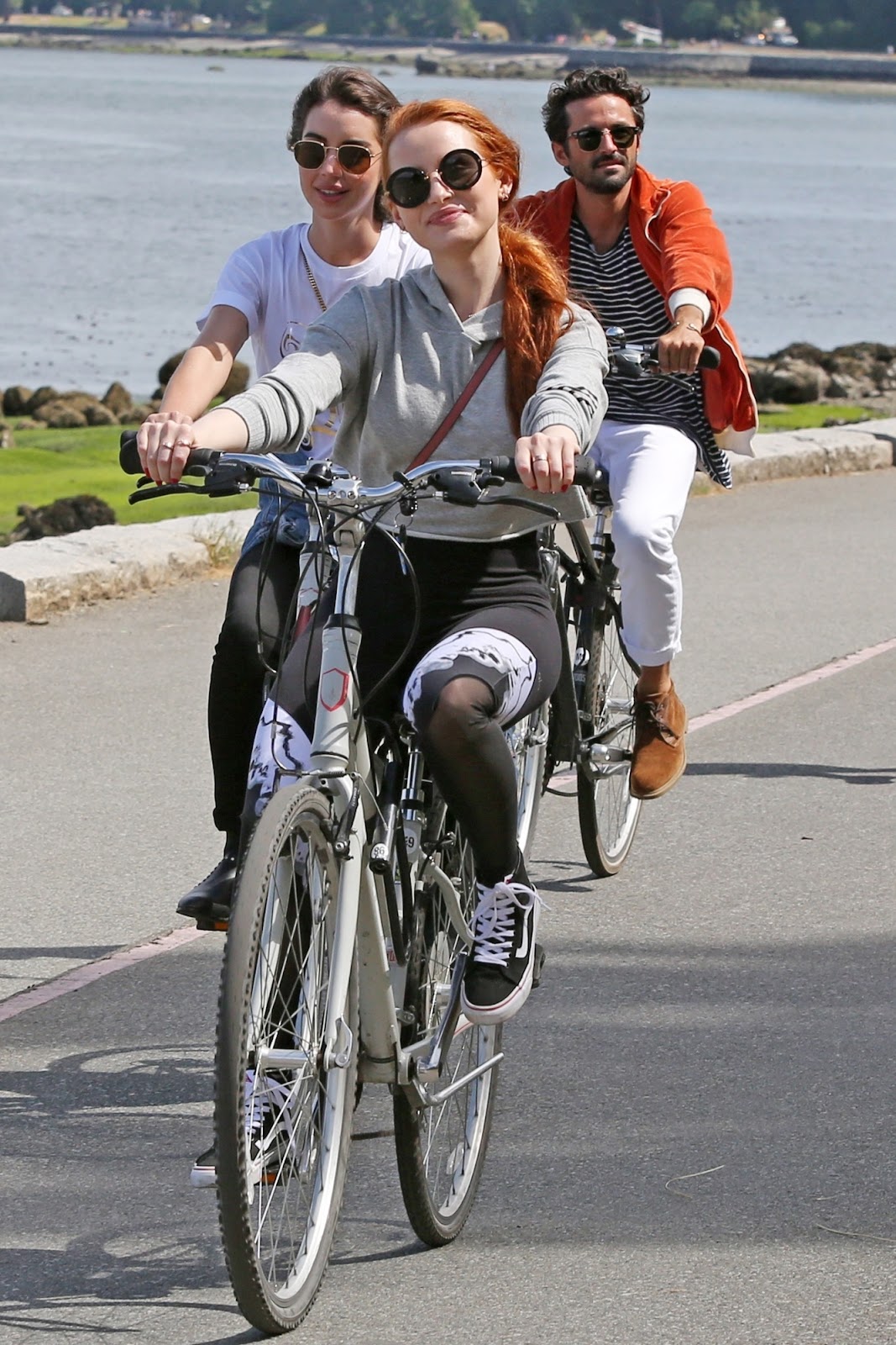Madelaine Petsch & Adelaide Kane // Bike the Vancouver Seawall around