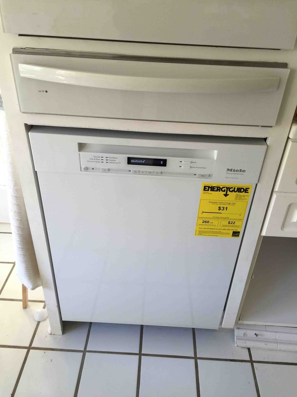 MARIETTE'S BACK TO BASICS {Our 2nd New Miele Dishwasher Arrived}