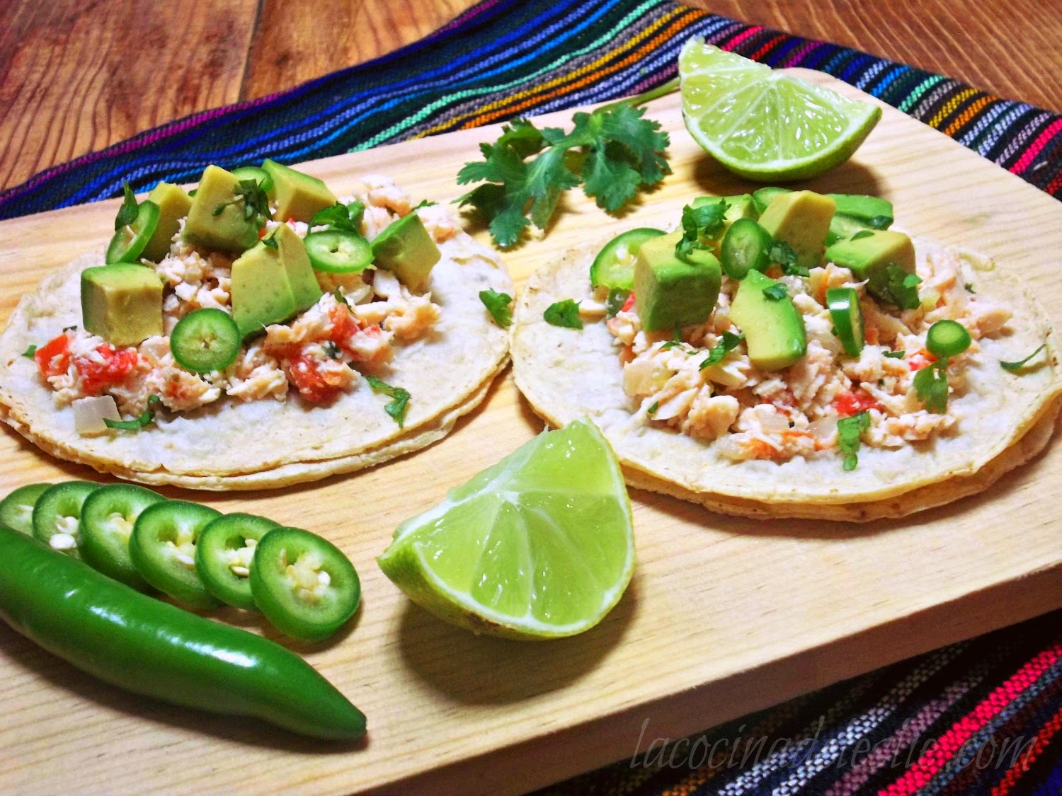 Tacos de Pollo (Deshebrado) a la Mexicana - La Cocina de Leslie (en Español)