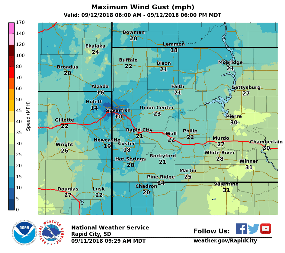 South Dakota Fire Weather Critical Fire Weather Conditions Possible on