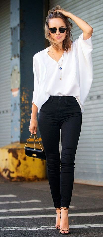 stylish top and jeans