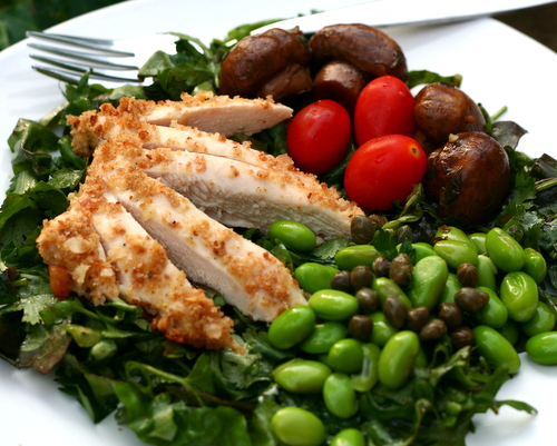 Parmesan Chicken, another Quick Supper ♥ KitchenParade.com, make-ahead chicken for salad suppers, picnics, just as is.