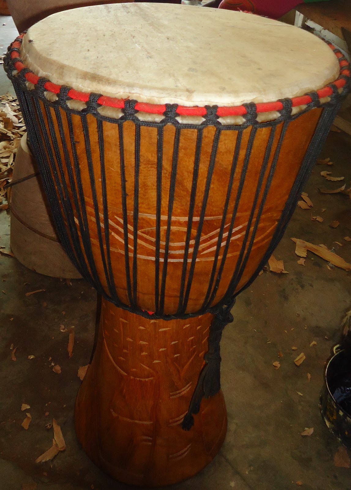 traditional ghananian musical instrument DJEMBE DRUM