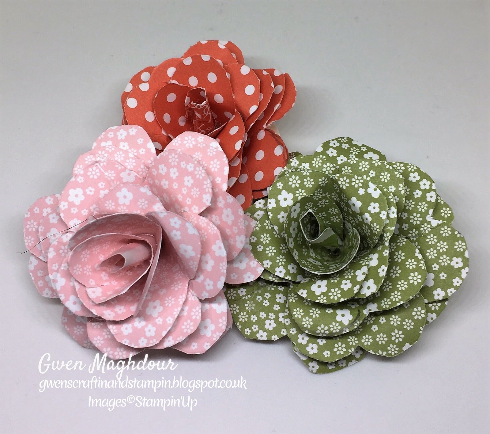 Gwen's Craftin and Stampin Paper Rose Gift Box