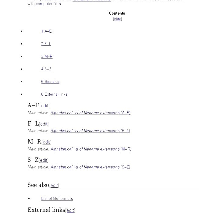 List Of Filename Extensions (alphabetical) How To View A Computer File Extension