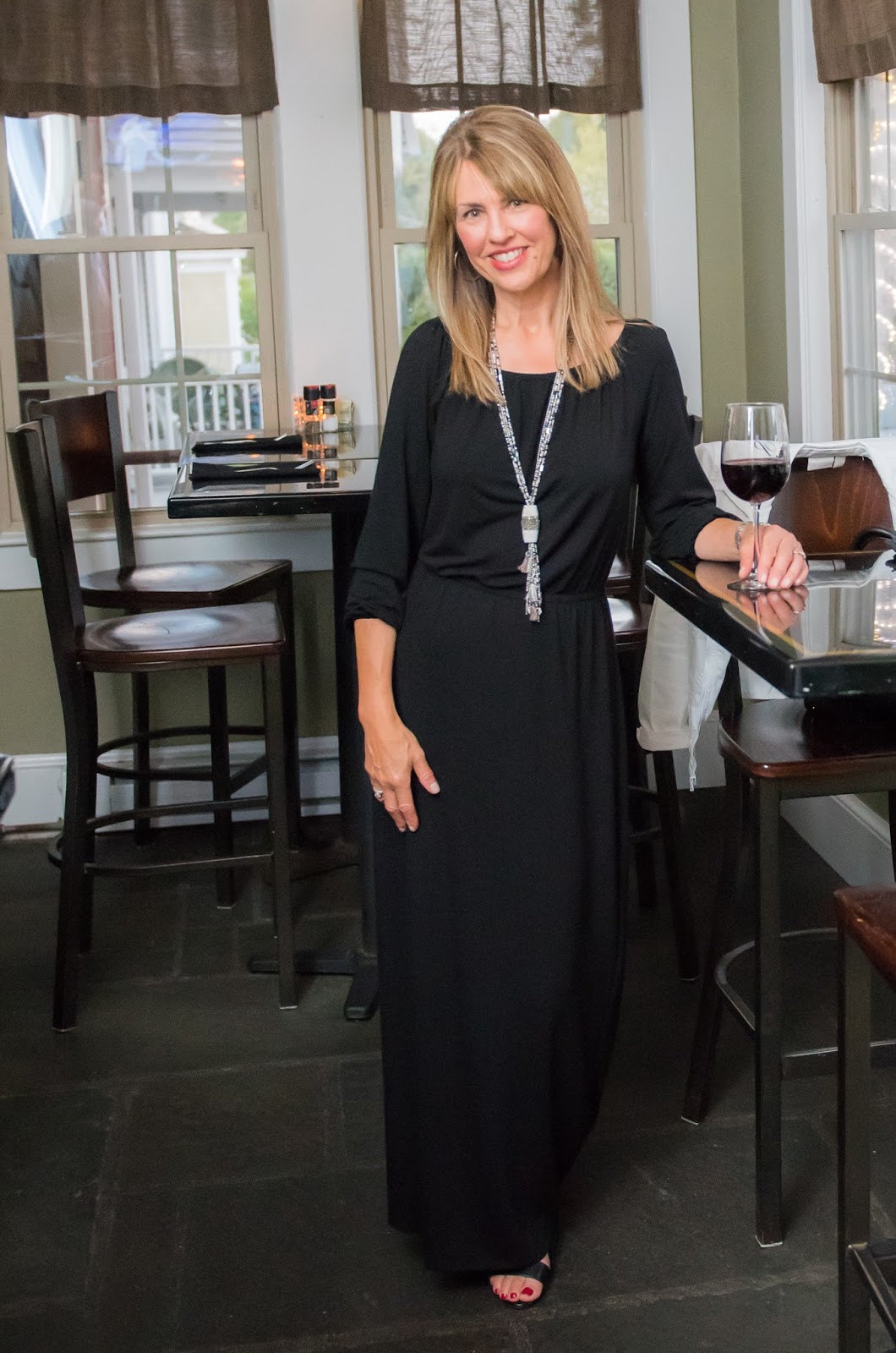 Chico's maxi dress The Midlife Fashionista