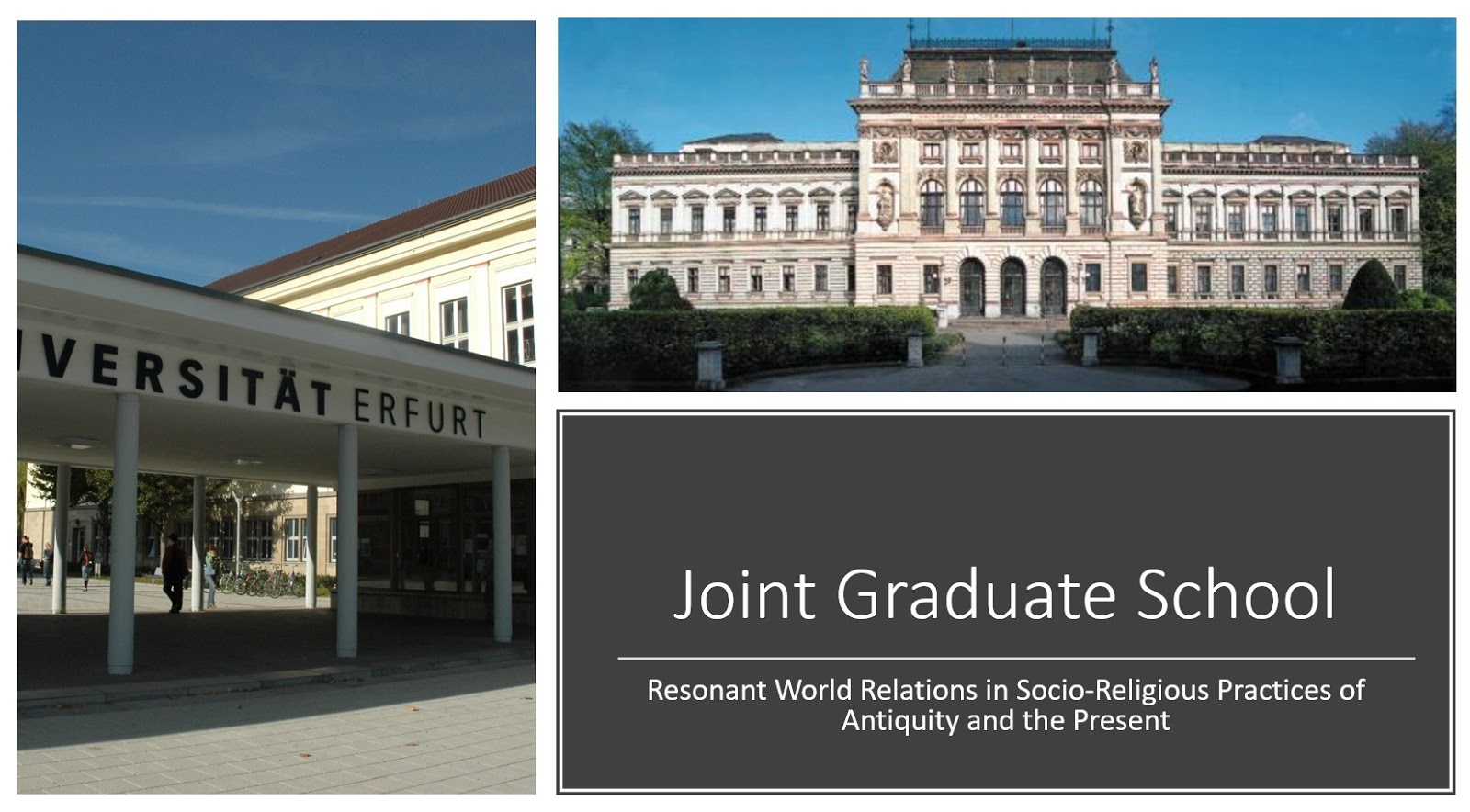 Max-Weber-Kolleg: New International Graduate School of the Max-Weber ...