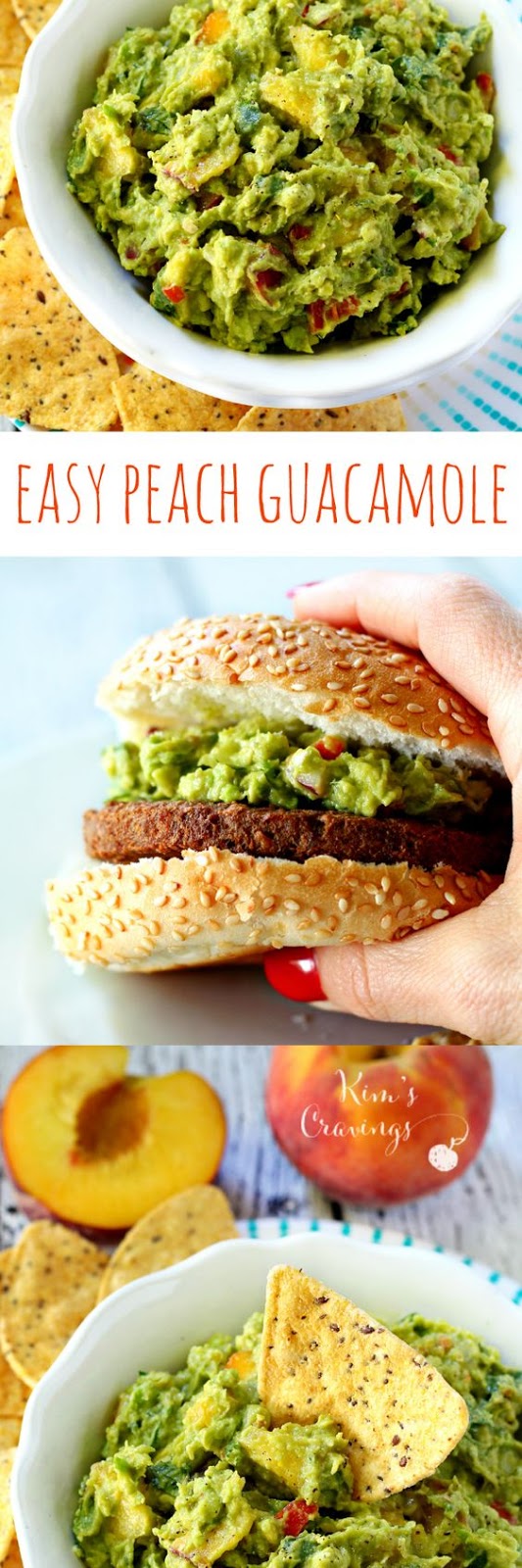 Easy Peach Guacamole Easy Peach Guacamole