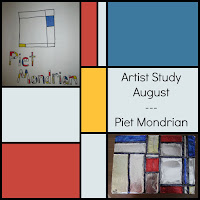 Artist Study - Piet Mondrian on the Virtual Refrigerator, an art link-up hosted by Homeschool Coffee Break @ kympossibleblog.blogspot.com #virtualfridge