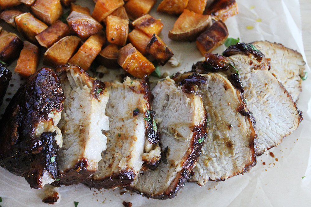 Southern Mom Loves Easy Slow Cooker Molasses, Garlic, & Herb Pork Loin
