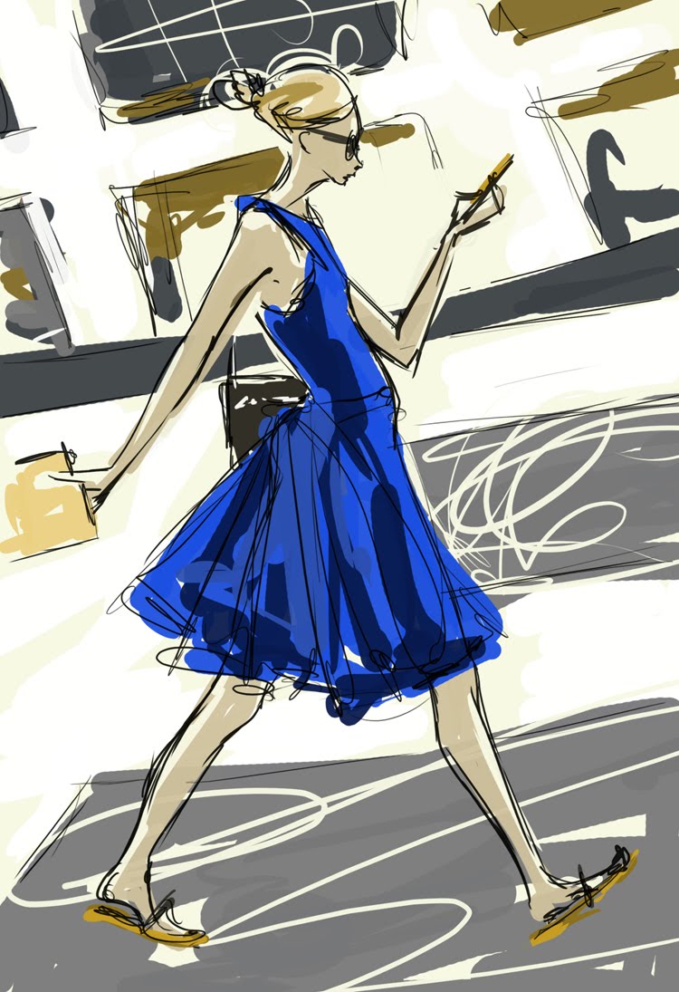 Karen Rosemary Sorenson walking and chewing gum at the same time