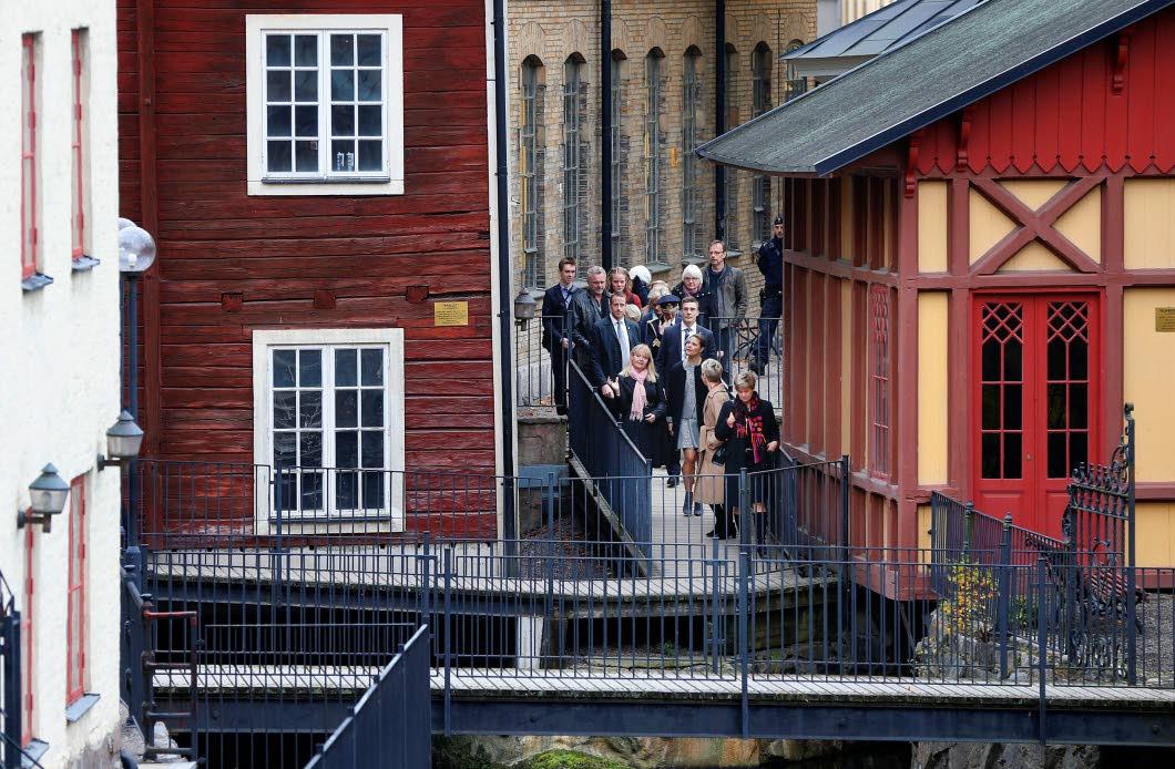 Le séminaire a été organisé par l'Université de Linköping, la princesse a débuté par une visite au Musée Arbetets