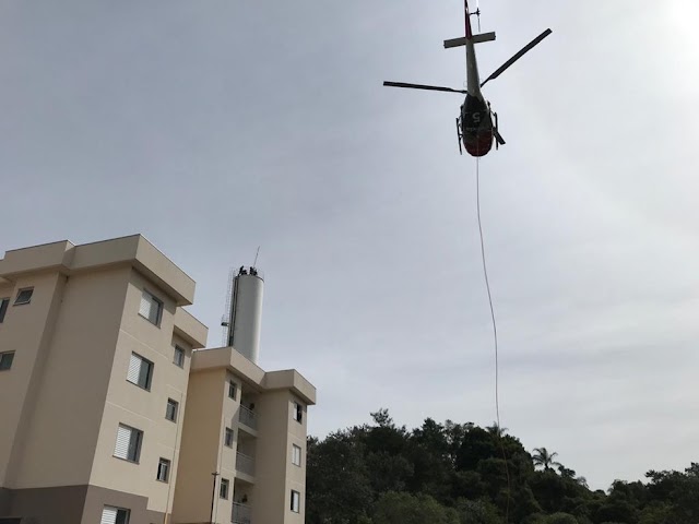 Cabreúva: Zelador passa mal em caixa d'água, é resgatado de helicóptero, mas morre antes de chegar ao hospital