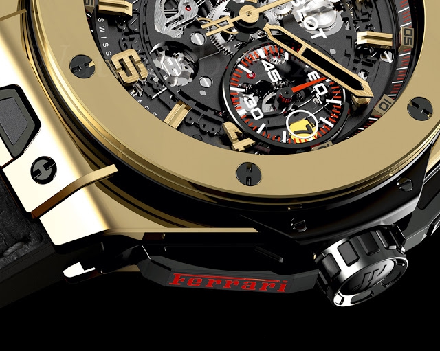 Replica Hublot Big Bang Ferrari Magic Gold Scratch Resistant Watch