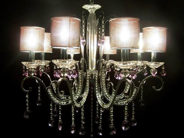 chandelier shades clip on light