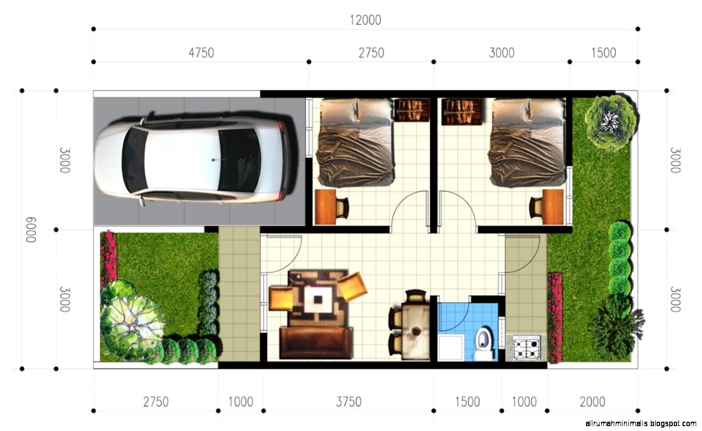 Sketsa Gambar Rumah Minimalis | Design Rumah Minimalis