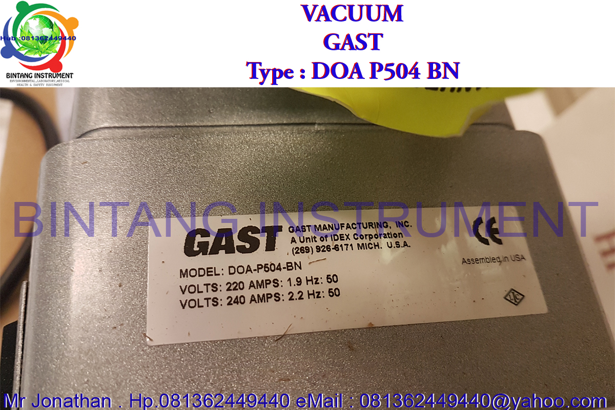 BINTANG INSTRUMENT 081362449440 Jual VACUUM Pump GASTDOA P504 BN