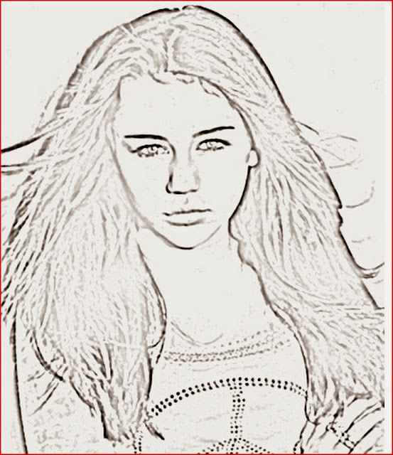 Miley Cyrus coloring.filminspector.com