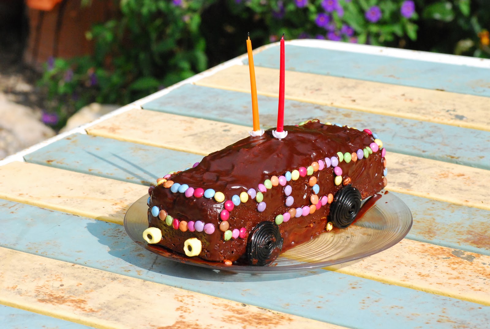 point de croix etc: gâteau bus