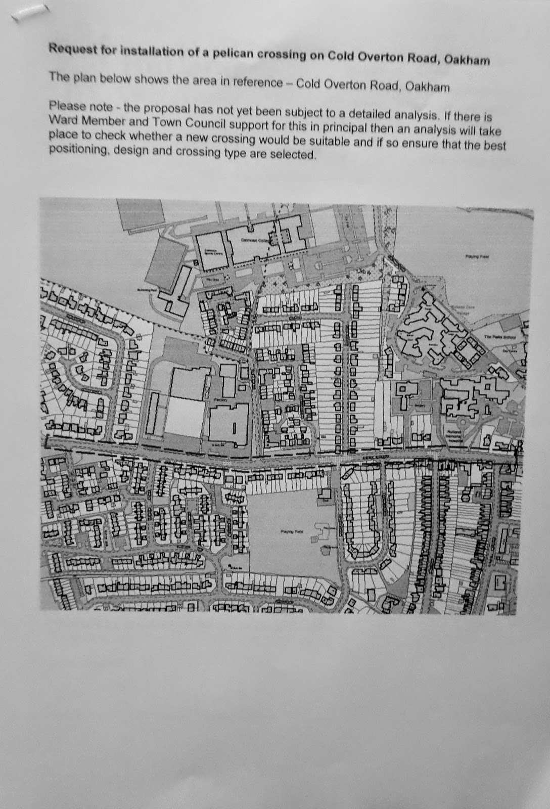 Martin Brookes Oakham Installation, Pelican Crossing, Cold Overton