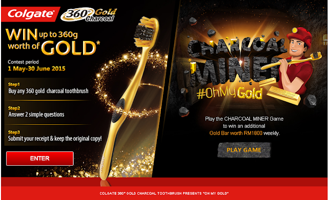 Colgate 360 charcoal gold