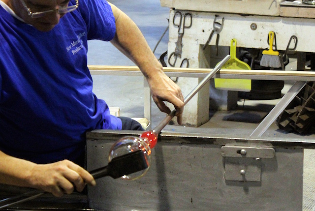 Visit of a glass factory in Murano, Venice Murano, Venice, Italy - Glass Blower