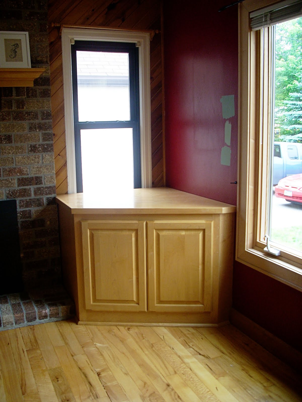 Removing an Ugly Corner Shelf...Again The Domestic Domicile