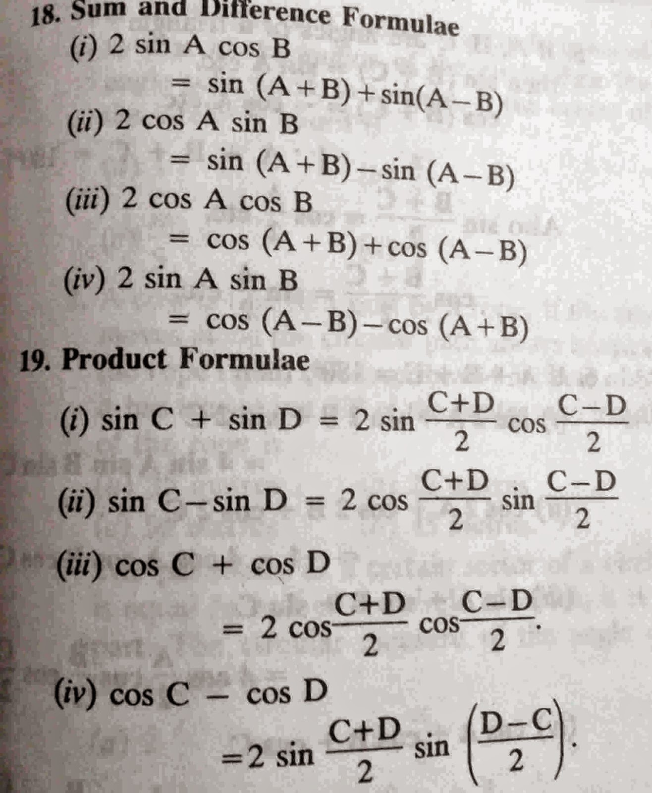 Mathematics Plus Trigonometry Formulas sin-c-sin-d-formula-trigonometry-trigonometric-formula