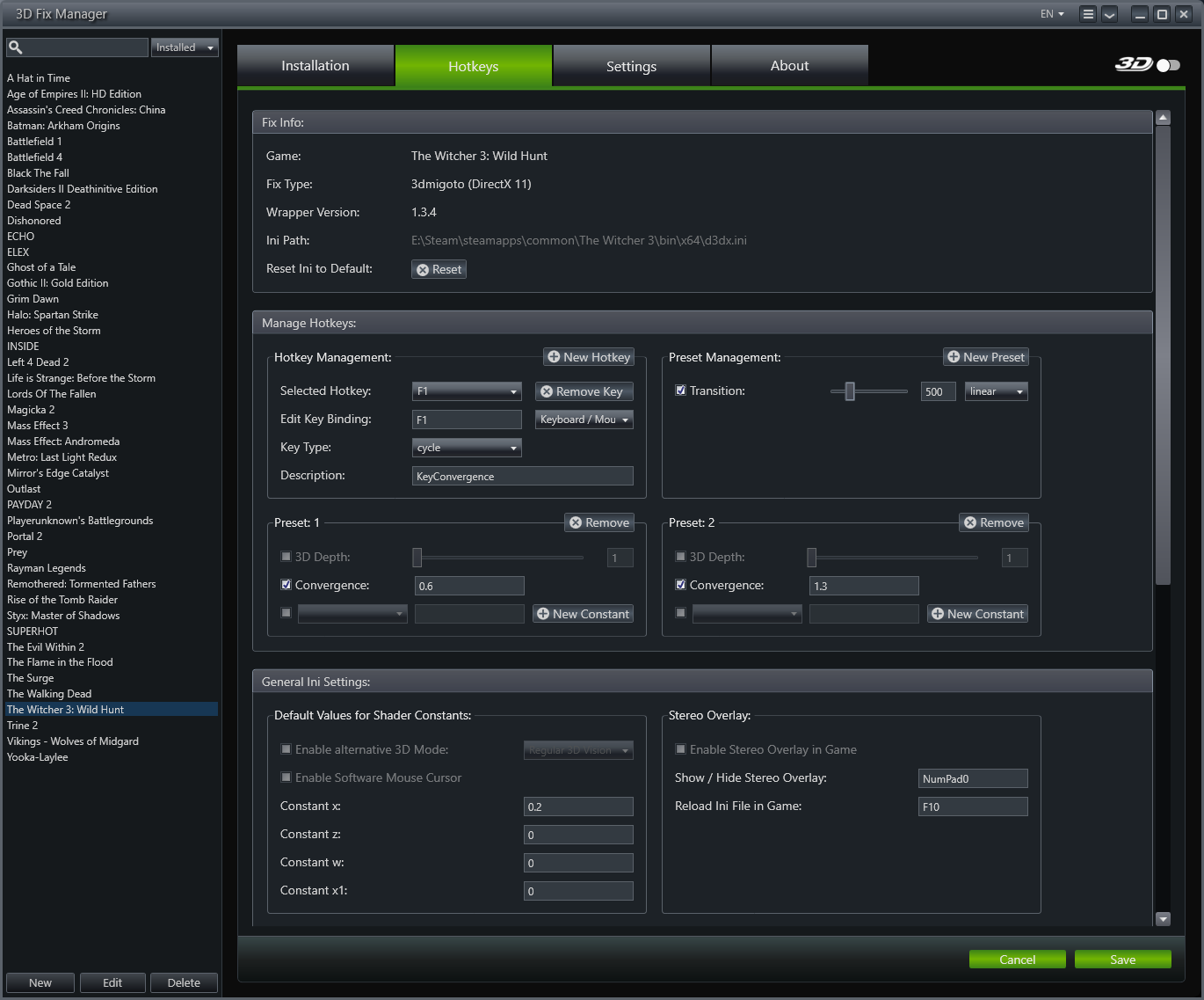 Стерео 3D Драйвера Для Игр