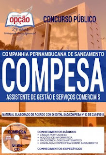 baixe Apostila Concurso COMPESA 2018 PDF