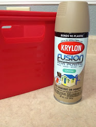 paint plastic bins spray storage messy dollar tree mess painting shelving transformation spaces drawers chose tan nice discover