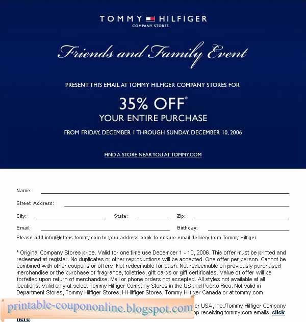 tommy kids coupons