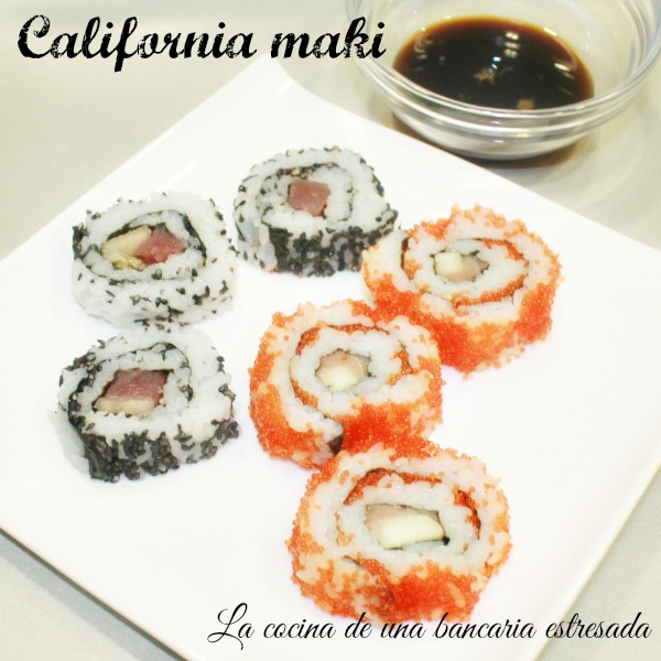 Receta sushi, california maki
