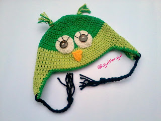 Topi Rajut Owl, Crochet Owl Hat, Crochet Baby Hat