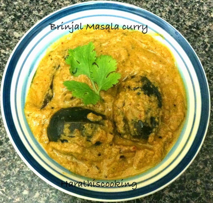 Harathi's Cooking Gutti Vankaya Masala Recipe / Stuffed Brinjal Masala Curry / Egg plant Recipe